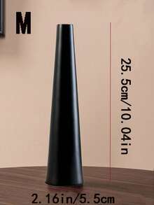 1个花瓶，家居装饰；长方形干花摆件，适合客厅花瓶、房间装饰、家居装饰、餐桌摆件、返校学习用品玻璃花瓶 - 黑色 - 查看 8