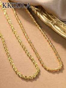 1 chiếc vòng cổ ngọc trai đính cườm hình dao, phong cách Bohemian, quà tặng dự tiệc/lễ hội, trang sức, phụ kiện phổ biến cho đeo hàng ngày. - Vàng - Xem 6