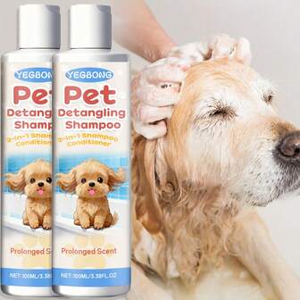 애완 동물 샴푸 & 컨디셔너 - 딥 클렌징 & 영양 공급, 엉킴 방지 & 보습, 스무딩 포뮬러, 모든 애완 동물 모피 유형에 적합