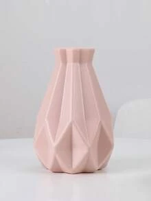 1个塑料花瓶，干湿两用，艺术装饰，北欧风格，不易碎仿陶瓷花瓶，适用于客厅、婚礼、派对、办公室、卧室装饰、家居装饰、人造花、桌面装饰、圣诞礼物 - 彩色 - 查看 12