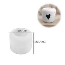 SILIKE LUFEI 1 buah Cetakan Silikon Tempat Lilin Halus Klasik DIY Kerajinan Tangan Tempat Lilin Teh Cetakan Tempat Lilin Resin Epoksi Plester Beton Dekorasi Rumah Dekorasi Meja - cetakan silikon - View 2