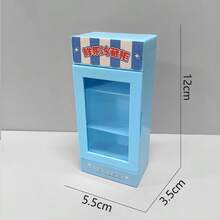 迷你超市冰箱、饮料箱、冷冻柜模型、娃娃屋配件、场景装饰 - 彩色 - 查看 8