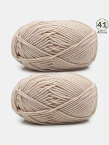 1/2支 5股混色乳白色腈纶纱线，50克/支，柔软多用途，中等粗细的乳白色纱线 - 非常适合手工编织、手工织造、DIY工艺品，可用于DIY钩编包、手提袋、围巾、帽子、毛衣、衣服、拖鞋、鞋子、玩偶、靠垫、钩编毯子、手工钩编项目、DIY小礼物、情人节礼物。