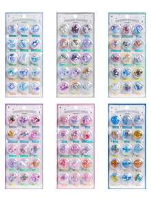 3D立体浮雕贴纸 - 糖果、海洋生物、冰淇淋、太空幽灵、水晶装饰贴纸（儿童版），完美适用于手机壳、笔记本、手工制作、趣味贴纸、日记扩展页、3D立体浮雕贴纸和涂鸦贴纸 - 彩色 - 查看 8