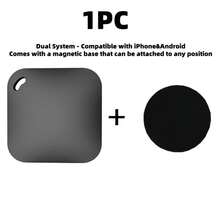 [MFI Certification] Dual System Intelligent GPS Tracker Compatible With IOS And Android Systems Key Pet Car Loss Tracker MFI Certification Intelligent Compatibility Apple Find My APP For Apple Device System Intelligent Tag Finder Women's Gift Creative Festival Gift Mini Tracker - 黑色 - 查看 8