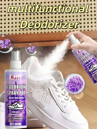 多用途除臭剂 - 适用于鞋袜、汗味、浴室、厨房、体味、宠物异味去除。多用途除臭剂，消除异味，全天保持清新。除臭剂：鞋袜除臭剂、鞋袜除臭喷雾、鞋袜除垢剂、鞋袜清洁剂、袜子去渍剂、鞋袜除锈剂、清洁剂，也可用于浴室、户外、悬挂装饰、圣诞节、节日礼物等。