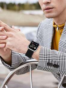 1pc Soft, Comfortable, Breathable Adjustable Black Nylon Band Compatible With Apple Watch Ultra 3/2/1 SE /S10/S11/S9/S8/S7/S6/S5/S4/S3/S2/S1, Replaceable Nylon Loop Strap With Magnetic Buckle, Fits 38/40/41/S10/11-42mm, 42/44/45/46/49mm - Black - View 7