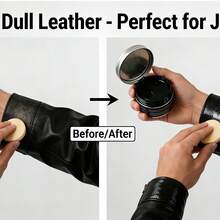 100克皮革护理霜，黑白两色可选，适用于沙发、汽车座椅、夹克、钱包、鞋子、合成革和皮革包袋。 - 100克 - 查看 8