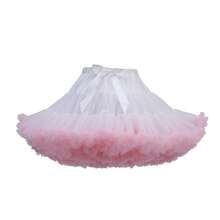 Women's Pink Lolita Style Layered Mesh Skirt With Petticoat, Princess Costume Skirt With Lining