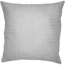 Deconovo - Funda de cojín con diseño de Panal con Cremallera Invisible, Gris Oscuro y Blanco., 18x18 Inch, 1(46 x 46 cm (Pack of 1) Gris oscuro y blanco.) - Multicolor - Ver 3