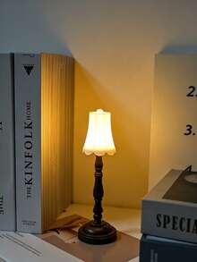 1pc Retro Mini Table Lamp, Vintage Small Night Light, Bedroom Bedside Lamp, Decorative Desk Accessory, Ideal Gift - Multicolor - View 5