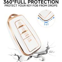 Key Fob Cover With Keychain, Compatible With 2021-2025 Camry, RAV4, Highlander, Grand Highlander