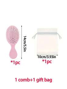 Set regalo da sposa 32/12/2 pezzi, inclusi pettine rosa, scrunchies per capelli rosa, specchio per trucco rosa, specchio, borsa regalo, accessori per capelli da sposa, damigella d'onore, proposta, regalo di compleanno, decorazione per feste, regalo per la sposa, regalo per gli ospiti, ricordo per le damigelle, benedizione, laurea, regalo di Ramadan - Rosa - Visualizzare 8