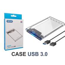 Transparent Case For 2.5" SATA Hard Drive, USB 3.0, Supports Up To 4TB, 5Gbps. Internal To External Hard Drive Converter. Compatible With SATA I/II/III. - trắng - Xem 1