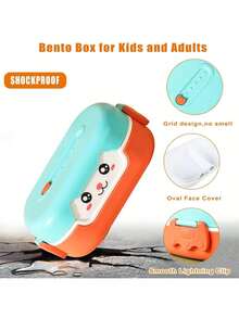 1个儿童可爱清新便当盒，便携轻巧耐用午餐容器 - 多色2 - 查看 6