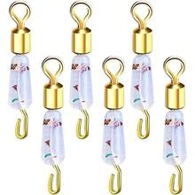 Clips de, Snap Swivels Doble 6X Silicona Safty Interlock Snaps Leader Lure Connector - Snaps de Anti - withing, Silicona, Enclavamiento de  Lder del Conector de seuelos RUPS R - Camuflaje - Ver 8