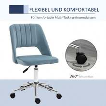 Home Office Chairs - Dusty Blue - View 6