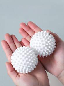 6个可重复使用的洗衣清洁球，神奇防掉毛球，去除毛发，洗衣机和烘干机清洁球，非电动软洗工具，用于去除猫狗毛发、绒毛和绒毛 - 彩色 - 查看 5