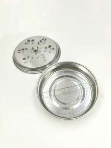 Flame Resistant Mosquito Incense Box, Household Stainless Steel Mosquito Incense Plate With Lid, Mosquito Removal Box, Mosquito Incense Stand, Creative Ash Tray, Mosquito Inc Sheet