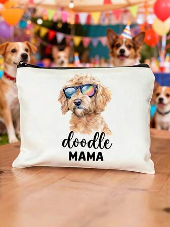 Doodle MAMA Makeup Bag - Goldendoodle & Labradoodle Design Perfect Gift For Dog Moms, Animal Lovers Ideal For Birthdays, Christmas & Friendship, DIY Crafts, Beading Storage, Beading&Jewelry Making