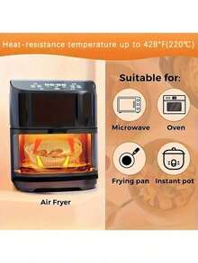 100pcs Air Fryer Liners, Non-Stick, Waterproof, Oil-Proof, Reusable, Suitable For Air Fryer, Microwave, Steaming, Kitchen & Dining Supplies - Multicolor - View 4