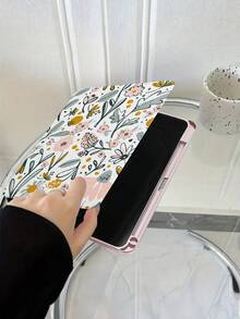 1pc Tablet Protective Case, Suitable For 10.2", Pro 11" (2021/2020/10th/11th Gen), Galaxy Tab A11 8.7", Matepad Air 11.5"/Tab/ Pad2 11" (2025 Model), With Pencil Slot, Shock-Proof, Rotating Stand Protective Cover, Can Be Used As Holiday Gift - Pink - View 4