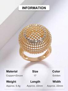 Hollow Out Ring - Yellow Gold - View 13