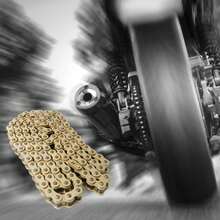 Motorcycle Chain Replacement for FT150 RC150 Steel 428x126H Black Coated Wear Resist Motorcycle Drive Chain - Dorado - Ver 2