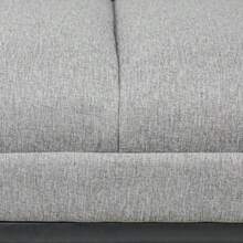 HOMCOM Bench, Linen Look, Upholstered Bench For Bedroom, Bed Bench, Dressing Table Bench, Up To 200 Kg, Steel, Light Grey, 120 X 44 X 45.5 Cm - Light Grey - View 8