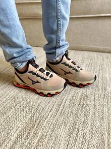 Men's Pro X Wave Reflective Chameleon Sneakers - Immediate Shipping - Various Colors - Straw - View 2