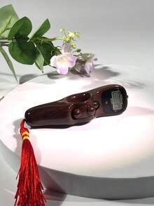 1 Peça Contador Digital de Grão de Madeira com Cordão, Operação Sem Bateria, Adequado para Meditação, Academia, Oração, Yoga - Material Durável - Para Acompanhar Repetições, Ciclos, Rotinas - Contador Portátil, Adequado para Estatísticas de Reuniões - Multicolorido - Visão 3