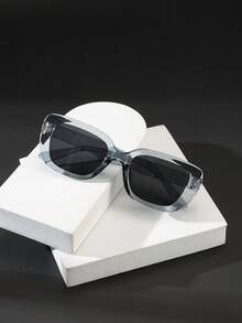 1 PC Men's Classic Glasses Square Frame Polycarbonate Temples Fashion Glasses Protection Lightweight For Outdoor - Multicolor - View 9