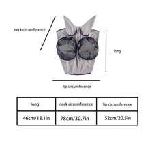 Breathable Mesh Horse Fly Mask, Comfortable Summer Anti-Mosquito Head Cover, Horse Riding Protective Gear - Grey - View 7
