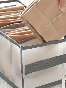 Große Kleiderschrank Kleidung Trennbox, 7-Fach Schrank-Stil Aufbewahrungsbox, waschbare Schubladenbox für den Kleiderschrank, Unterwäsche Faltbox, UV-beständige Reiseisolierung, ideale Kleiderschrank-Lösung zum Aufbewahren von Hemden, Jeans, Kleidung Schubladen, Kleiderschrank Organizer - Verschiedenfarbig - Übersicht 11