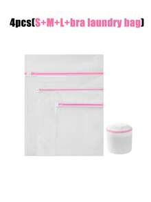 1/3/4 件洗衣袋，用于洗衣分类，网状洗衣袋，优质拉链旅行收纳袋，衣物洗涤保护袋，适用于洗涤衣服、衬衫、胸罩、袜子、长袜、内衣