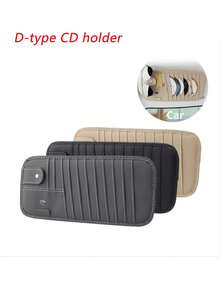 1pc Car Sun Visor Storage Bag, Leather Zipper Organizer Pouch, Multi-Function Card Holder, Unisex - Nhiều màu - Xem 9