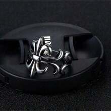 1pc Punk Style Stainless Steel Ring, Cool Men, Party Accessory - Cross Open Ring - View 5