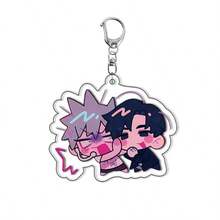 5厘米亚克力双面动漫钥匙扣，精致动漫周边，适合作为学生礼物、生日礼物、节日礼物 - 彩色 - 查看 17