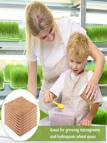 10pcs Jute Grow Mat Plant Fiber Grow Mat 10x20 Inch Natural Jute Microgreens Grow Mats Hydroponic Grow Pads Jute Plant Hemp Fiber Grow Mat Hemp Mats For Seed Starter And Sprouting Tray - Multicolor - View 3