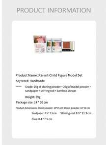 طقم نموذج ثلاثي الأبعاد للزوجين والأبوين والأشقاء - تذكارات ذكريات ثمينة، هدايا مثالية لشريكك، أعمال يدوية وديكورات منزلية إبداعية - متعدد الألوان - مشاهدة 14