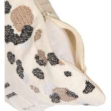 Creative Co-Op Almohada Bordada de Terciopelo de algodón con patrón de Lunares Dear Karma., Rojo, Verde, Rosa Intenso/Rosa(Beige, negro y natural) - Multicolor - Ver 4