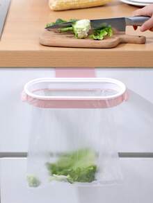 1 pieza Estante colgante para basura, Estante para basura montado en la pared, Estante colgante para almacenamiento de basura, Estante para bolsa de basura con cubierta para dormitorio, Estante de almacenamiento de basura para puerta de gabinete del hogar - Multicolor - Ver 3