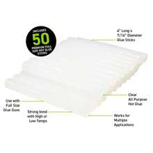 Surebonder Full Size All Purpose Clear 4" Hot Glue Sticks - 50 Pack DT-50 - ColorA - View 7