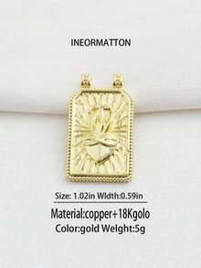1pc Tarot Card, Palm, Sun, Heart, Devil's Eye, Snake Enamel 18K Gold DIY Pendant Charm For Bracelet, Necklace, Keychain, Jewelry Making, Accessories, Amulet, Phone Charm, Bag Decoration, Craft, Display, Earrings, Necklace, Keychain, Jewelry, Chat, Women's Accessories, Evil, Jewelry Maker, Women's Keychain - Multicolor - View 9
