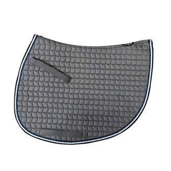  Protetor de sela profissional TGW RIDING para equitação, macio com superfície em tecido suave e enchimento de espuma confortável, acolchoamento interno compacto e durável, com três correias de cilha ajustáveis, ideal para treinamento diário e uso em competições.