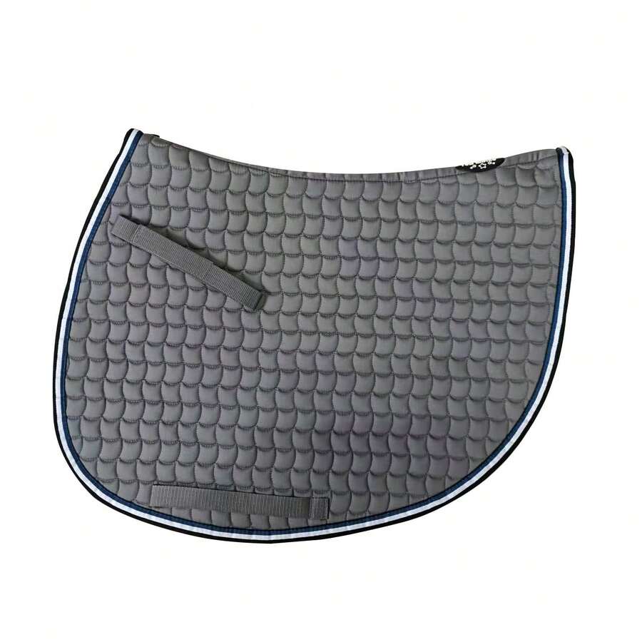 TGW RIDING Professional Equestrian Saddle Pad, Soft Saddle Pad With Soft Fabric Surface And Comfortable Foam Filling, Compact And Durable Quilted Padding Inside, With Triple Adjustable Girth Straps, Best For Daily Training And Competition Use - Multicolor - View 1