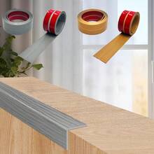 1片 1.57英寸 x 78.74英寸 自粘式护角条，Decowood PVC 柔性木纹剥离粘贴式护角条，墙角保护条，适用于内角/外角、地板、窗户、门、天花板、台面 - 彩色 - 查看 12