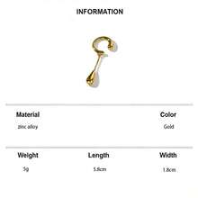 1pc Minimalist Water Drop Clip-On Earrings, Elegant Classic Design, Suitable For Women