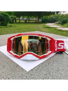 Easypie Selection 1pc Motorcycle Goggles, Dirt Bike Glasses, Off-Road Motorcycle, ATV, Skiing, Cycling Glasses, Outdoor Sports Helmet Face Mask - one-size - View 15