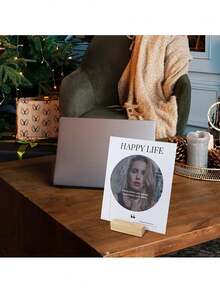 6/12/24pcs Wood Acrylic Sign Holders | Table Card Display Stands, Perfect For Wedding, Engagement, Bridal Shower, Birthday, Prom, New Year, Thanksgiving, Easter - Multicolor - View 7